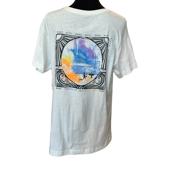 New~ ROXY ~  Women's 100% Cotton Throwback Oversized Tee Size L - Picture 6 of 9
